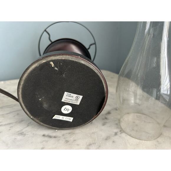 Vintage The Classic Hurricane Style Table Lamp By Alsy Lighting New In Box READ - Picture 8 of 12